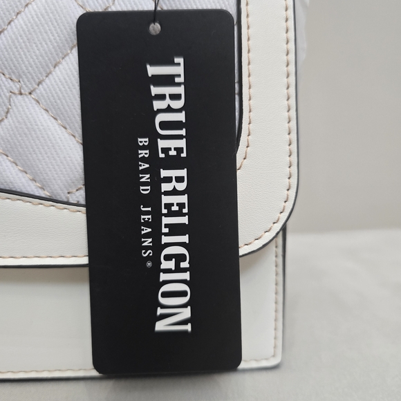 True Religion White Quilted Crossbody Bag - Picture 6 of 10